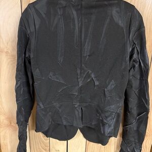 Marithe + Francois Girbaud Black/ Gray light weight blazer Size 6